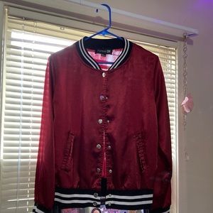 Maroon forever 21 jacket